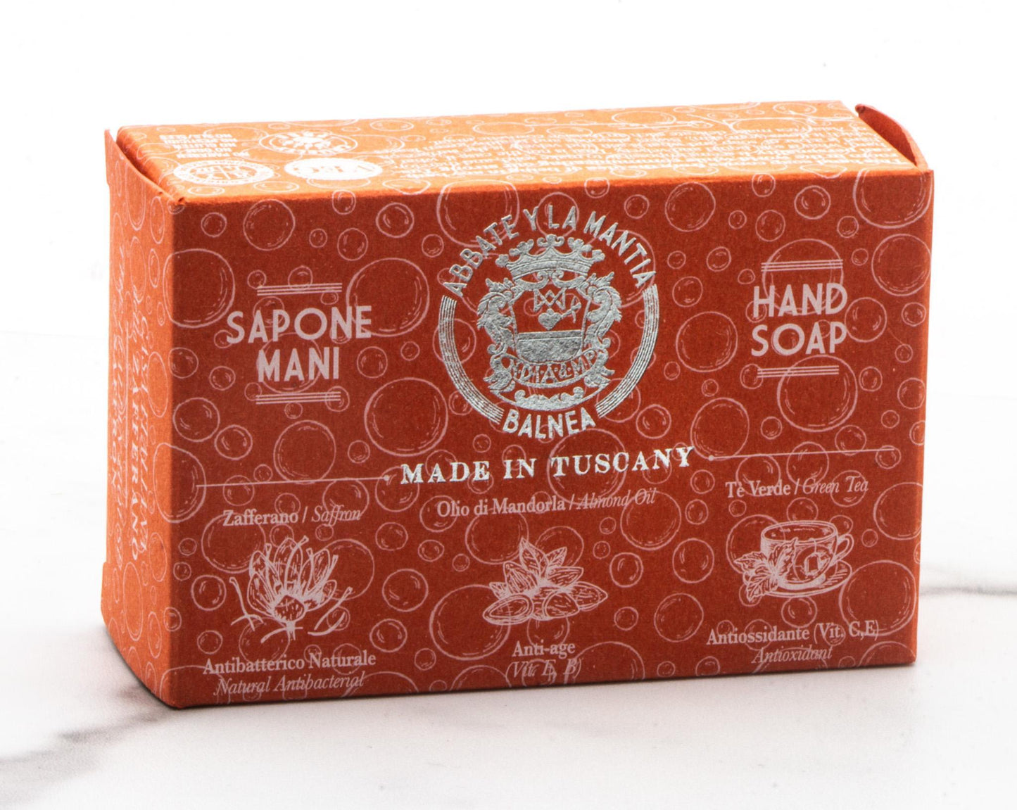Abbate Y La Mantia | Almond, Saffron, Green Tea Hand Soap, 6oz