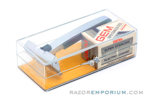 1960's Gem Single Edge Stainless Razor Set