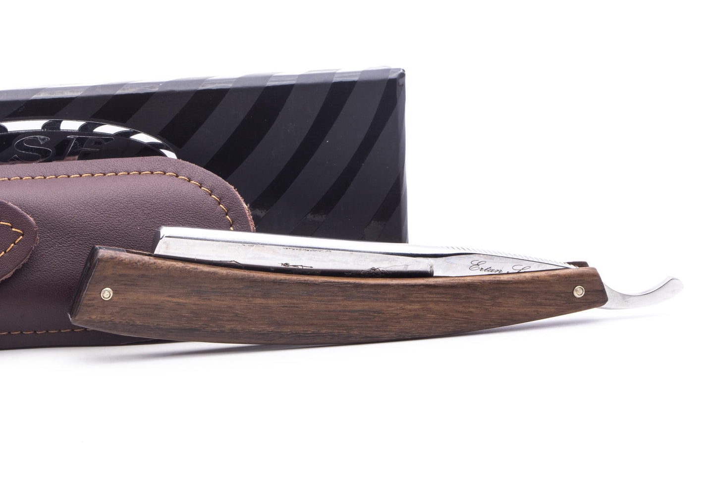 7/8" Ertan Süer Geisha Straight Razor | Eucalyptus Wood Scales