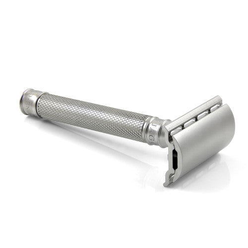 Edwin Jagger 3ONE6 Stainless Steel Safety Razor - Knurled Handle
