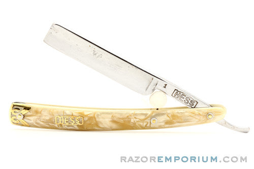 9/16" No. 1 Hess Hair Milk Lab Inc. St. Paul Minn. Straight Razor w/ Case | Solingen Germany