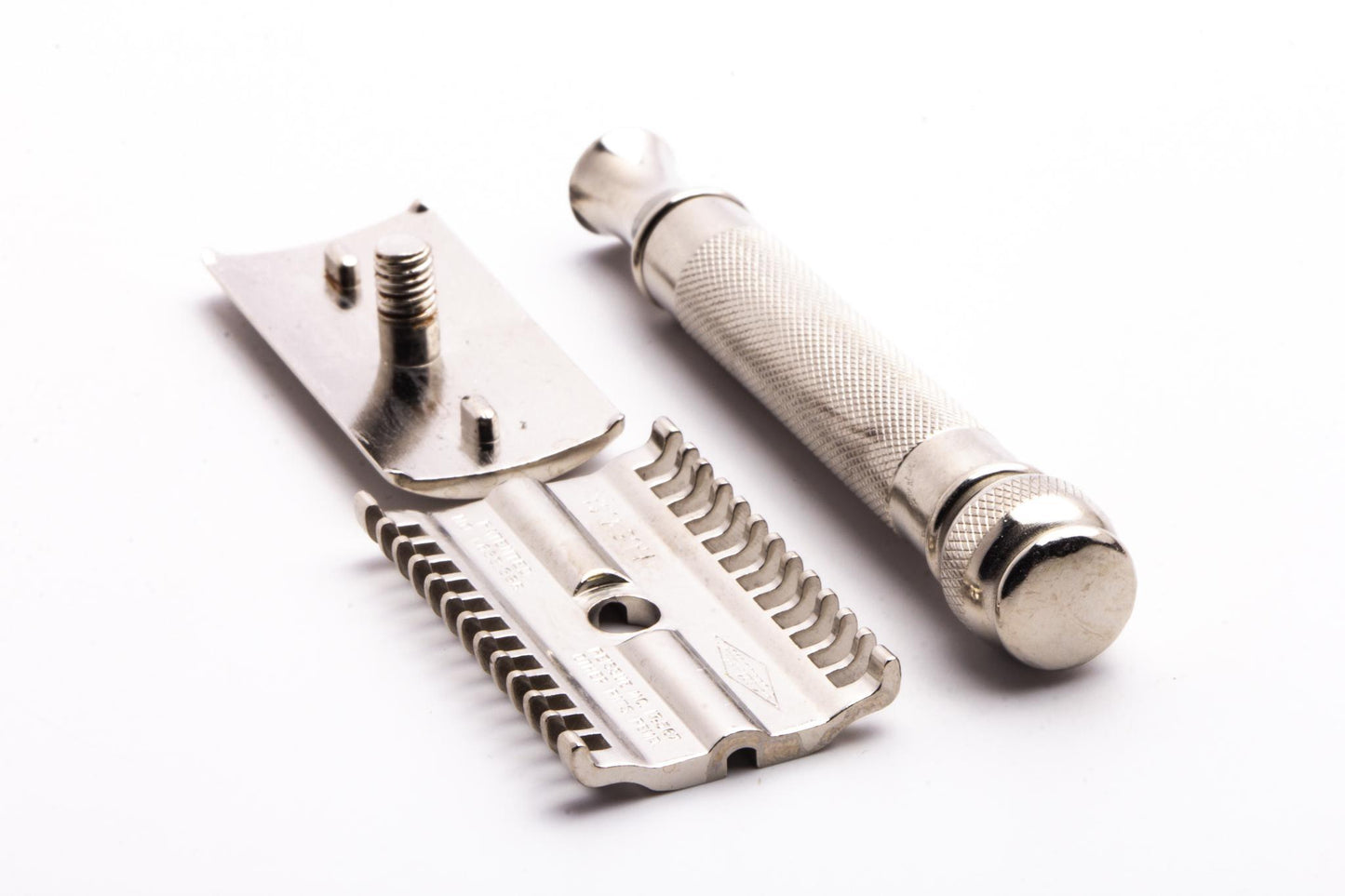 1930's Gillette NEW Long Comb Ball End Razor | Factory Nickel Revamp