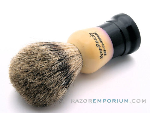 Ever-Ready 250PB Pure Badger Shaving Brush - Set in Rubber