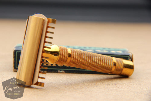 Gillette 1930s NEW Long Comb Double Edge Safety Razor w/ Box