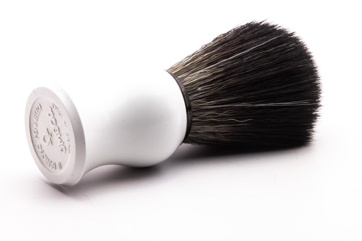 Omega | BLACK Hi-Brush Fiber Shaving Brush