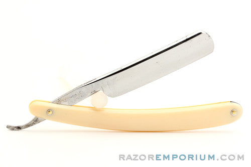 5/8" Andre Madeore "Mad Raz" Round Tip Straight Razor w/ Case | France