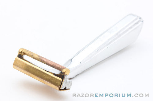 1940-41 Schick Type F New Improved Art Deco Injector Razor Set