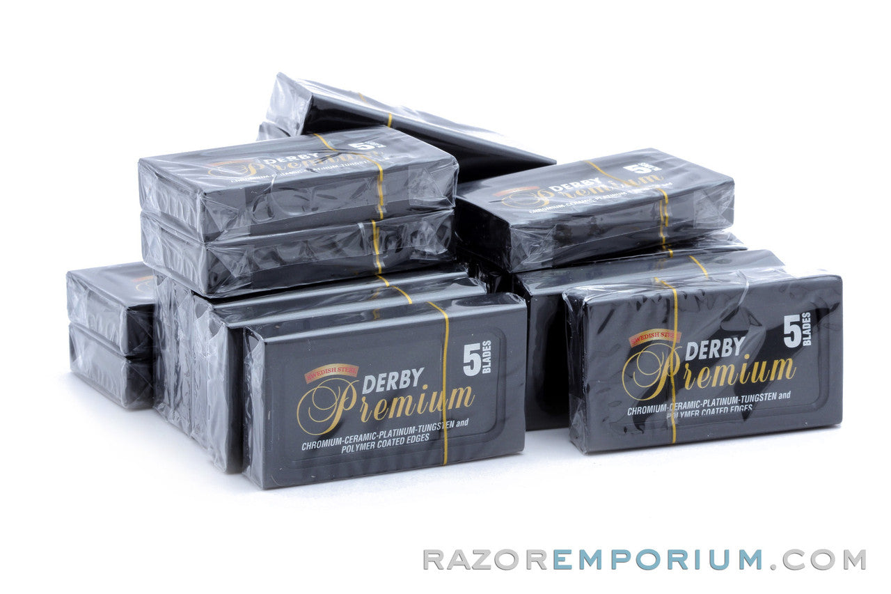 Derby Premium Platinum Double Edge (DE) Razor Blades