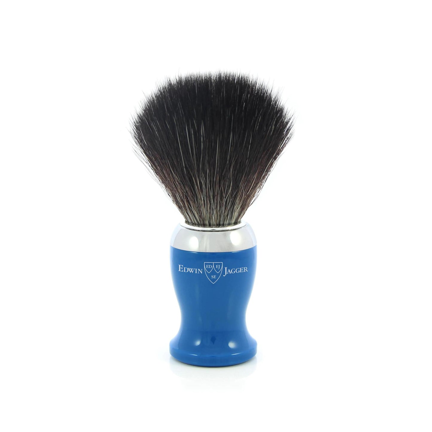 Edwin Jagger | Blue Shaving Brush (Black Synthetic)