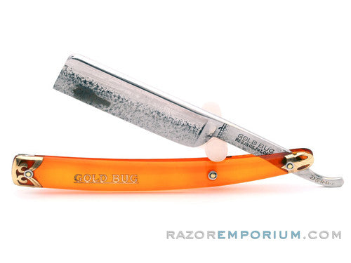 11/16" S.R. Droescher "Gold Bug" Square Point Straight Razor | Solingen, Germany
