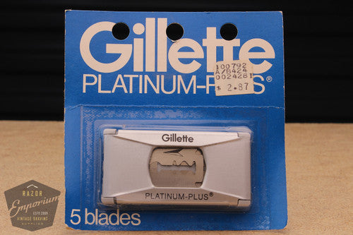 Gillette Platinum Plus Double Edge (5) - New Old Stock (NOS) Razor Blades