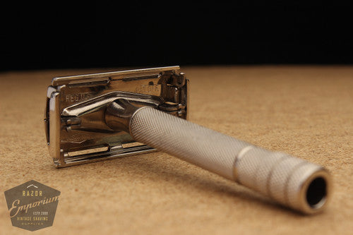 Gillette 1947+ Notched Super Speed Safety Razor * Nickel REVAMPED