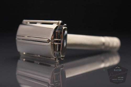 Gillette 1940's Notched Super Speed Safety Razor * Nickel REVAMPED