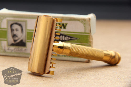 Gillette 1930s Long Comb NEW Double Edge Razor w/ Box