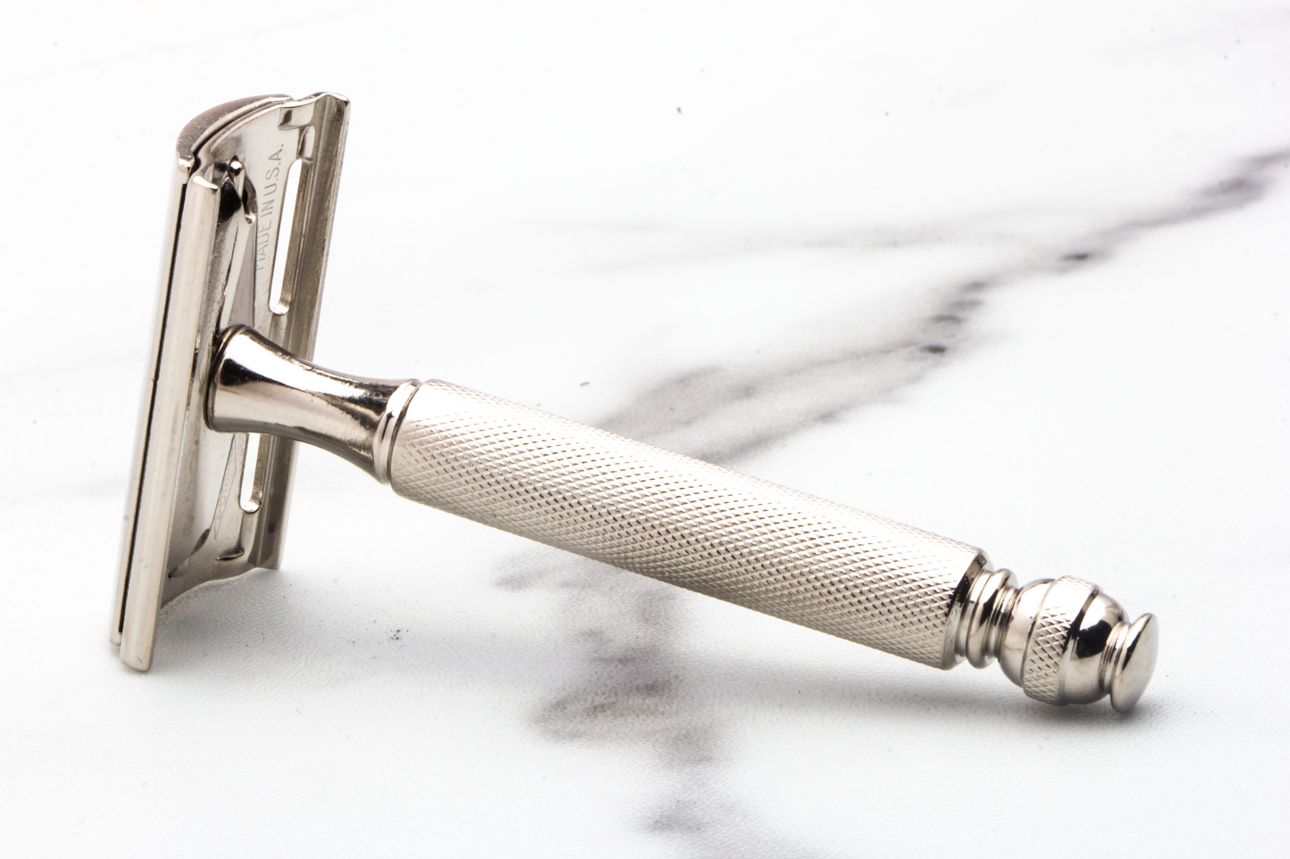 1954 Z1 Gillette Ball End Double Edge Safety Razor | Factory Nickel Revamp
