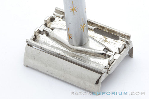 1965 Gillette Champagne Star Lady Gillette DE Safety Razor - K1