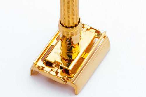 1967 M4 Gillette Slim Adjustable Safety Razor | 24K Gold Revamp