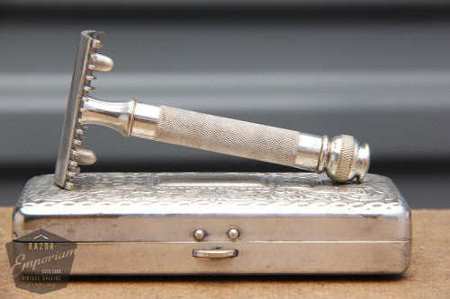 Gillette 1920 Pocket Edition Ball End - Old Type DE Razor Set