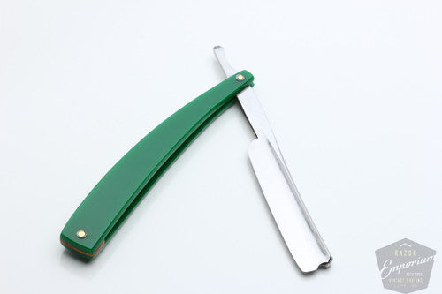 7/16" Klas Tornblom Faux Frameback Green Nature Acrylic Straight Razor