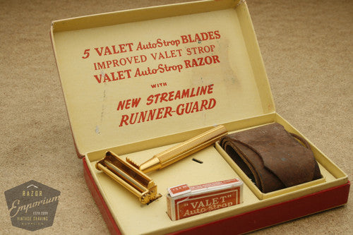 Valet Auto Strop Razor Set in Cardboard box