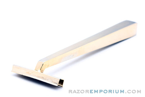 1970's Gillette Trac II Metal Gold Handle Razor