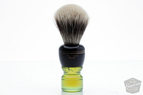 Vintage Green Handle Superfine Badger Brush