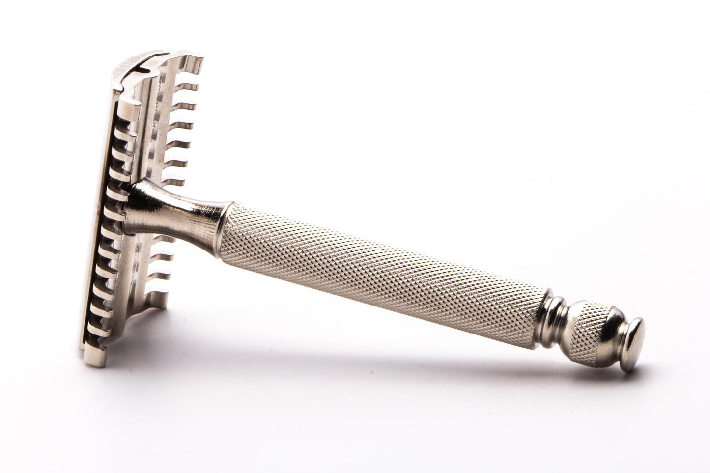 1930's Gillette NEW Ball End Long Comb Double Edge Safety Razor | Factory Nickel Revamp Copy