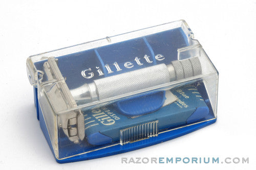1950's Gillette British HD Rocket Safety Razor Set - Excellent
