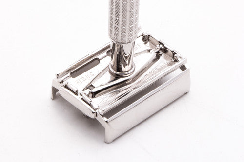 1956 Gillette B1 TTO Flare Tip DE Safety Razor | Rhodium Revamp