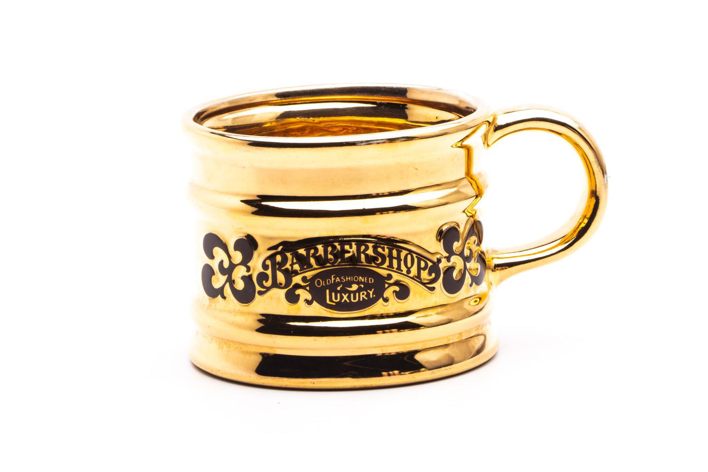 Classic Gold 1976 Franklin Toiletry Barbershop Old Fashioned Luxury Shaving Mug