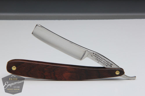 5/8" Frederick Reynolds Straight Razor w/ Brown Wooden Scales Hollow | Sheffield, England