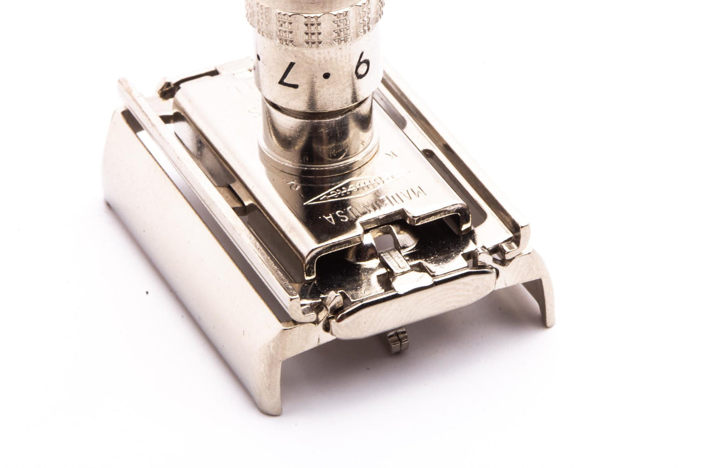 1965 K2 Gillette Slim Adjustable Double Edge Safety Razor Set | Original Condition