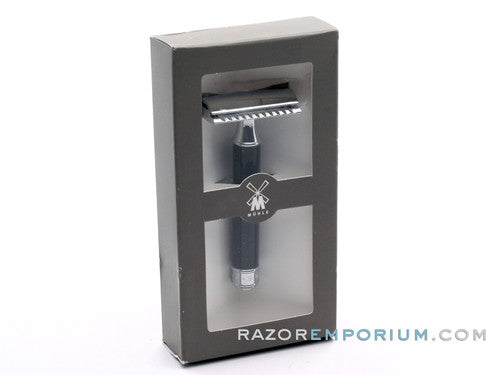 MÜHLE Closed Comb Chrome Black Handle DE Safety Razor