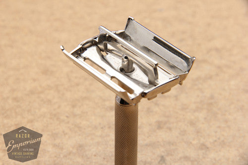 Gillette 1953 Notched Super Speed Safety Razor - Y2 * Nickel REVAMPED