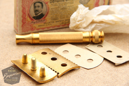 Gillette 1930's Long Comb NEW Double Edge Razor w/ box