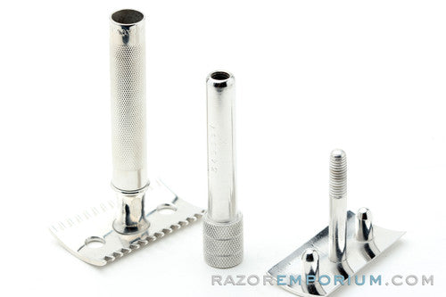 1906 Gillette Old Type Single Ring DE Safety Razor Nickel Revamp