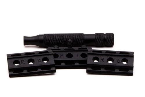 Rockwell 6S Matte Black Adjustable Double Edge Safety Razor