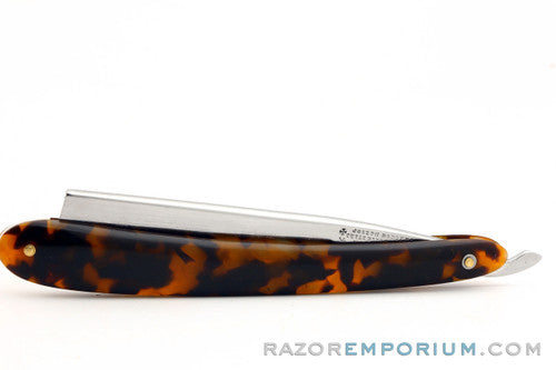 6/8" Joseph Rodgers & Sons Faux Tortoise Straight Razor | Sheffield, England
