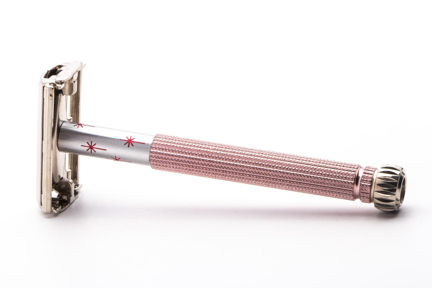 1965 K2 Lady Gillette Pink Star Double Edge Safety Razor | Original Condition