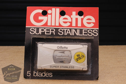 Gillette Super Stainless 80's Double Edge (5) - New Old Stock (NOS) Razor Blades