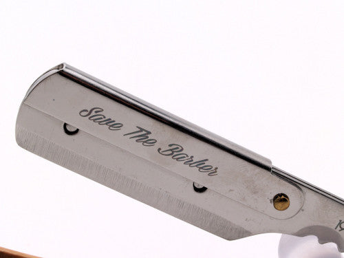 Proraso "Save The Barber" Shavette w/ Walnut Wooden Handle