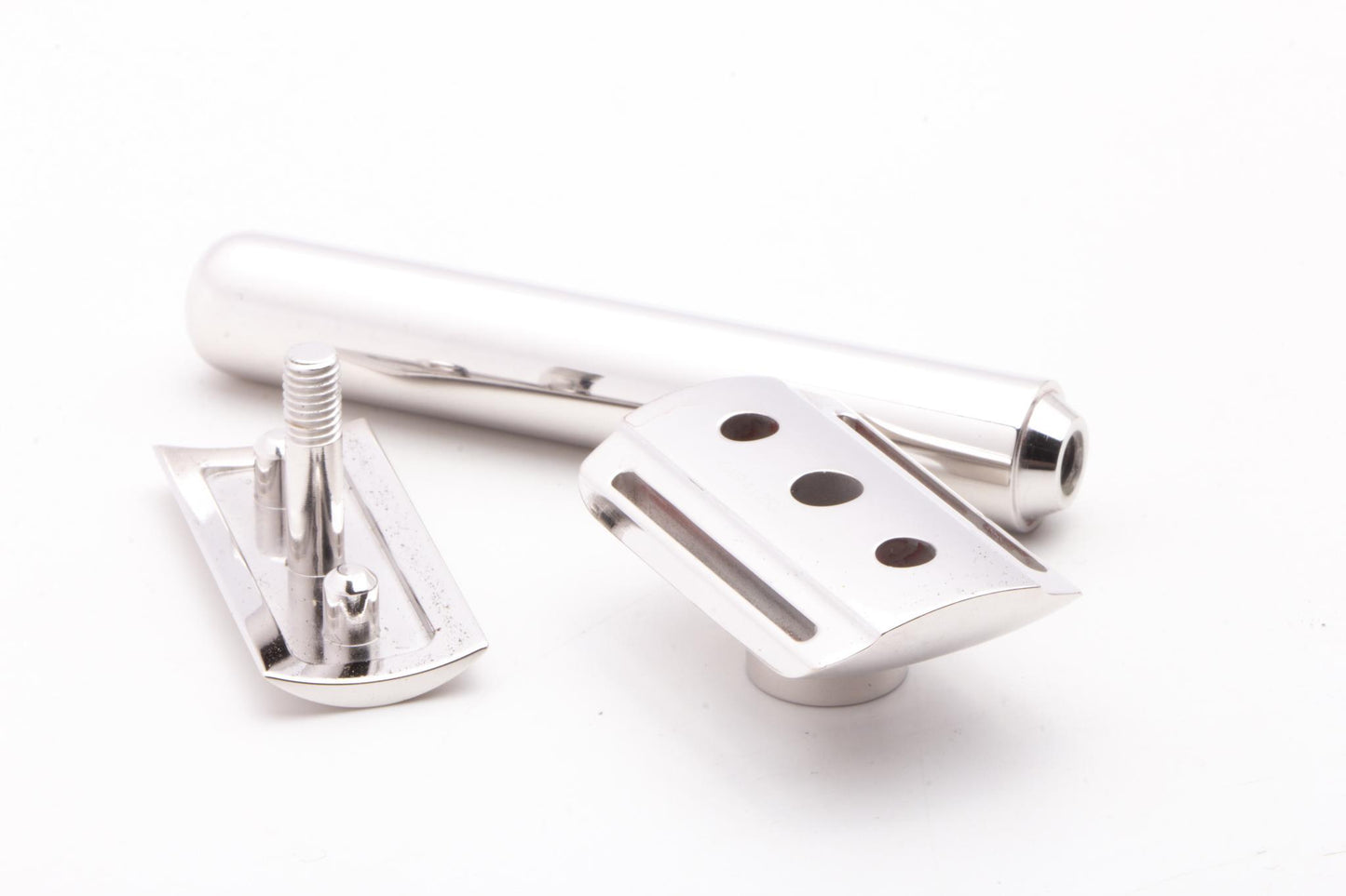Hone Type 15 Stainless Steel Double Edge Safety Razor | Rhodium Revamp