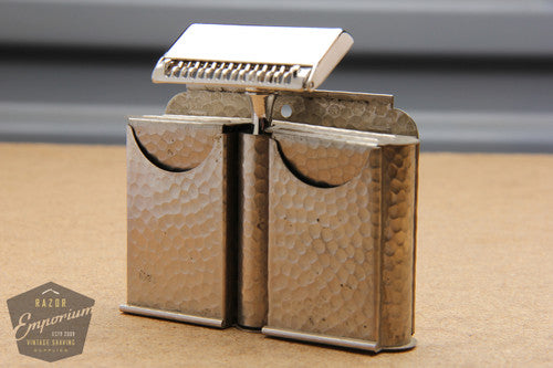 Ever-Ready 1912 Style Single Edge Safety Razor in Metal Wall Hanger