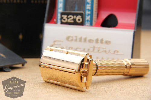 Gillette 1958 Executive Adjustable DE Safety Razor in Case D3