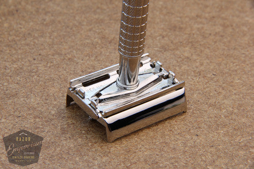 Gillette 1952 Flair Tip Super Speed Safety Razor * Nickel REVAMPED