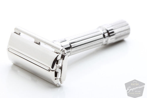 Gillette 1961 Fatboy Adjustable Double Edge * Rhodium Revamp
