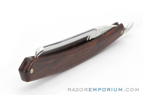 6/8" Thiers-Issard Hollow Ground Red Stamina Wood Straight Razor