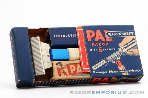 1960's PAL Injecto-Matic Injector Razor Set NOS