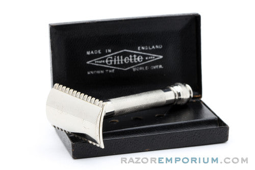 1920's Gillette Ball End Old Type DE Safety Razor Set | Made in England