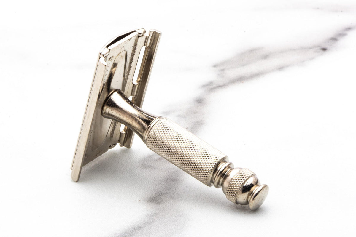 1965 K3 Gillette Travel Tech Double Edge Safety Razor Set | Original Condition